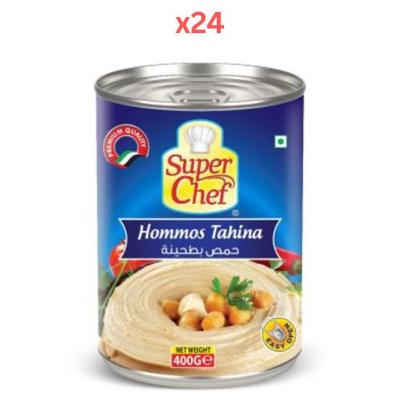 Super Chef Hommos Tahina 400Gm (Pack Of 24)