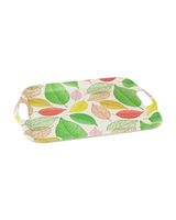 Cuisine Art Bamboo Fibre Tray Leaves 36.5 x 26 x 1 cm By Homesmiths