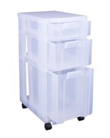 Really Useful Plastic Storage Tower Clear