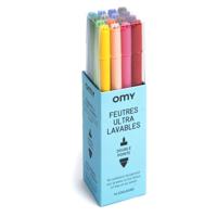 Omy Box Of 16 Felt Pen Washable - thumbnail