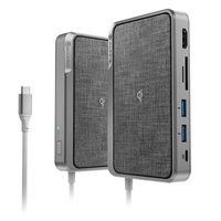 Alogic USB-C Dock Wave| ALL-IN-ONE / USB-C Hub with Power Delivery, Power Bank & Wireless Charger Alogic USB-C Dock Wave| ALL-IN-ONE / USB-C Hub with Power Delivery, Power Bank & Wireless Charger