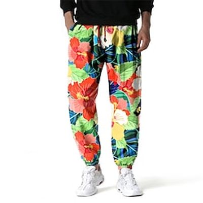 Men's Casual Harem Pants Casual Micro-elastic Graphic Mid Waist 1 2 3 4 5 M L XL 2XL 3XL Lightinthebox