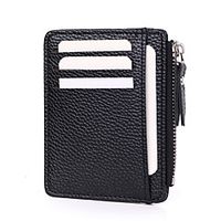 Women's Unisex Bags PU Leather Polyester Wallet Zipper Solid Colored Daily Outdoor 2021 Red Brown Blushing Pink Black Red Lightinthebox - thumbnail