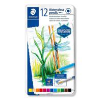 Staedtler Coloured Pencil Aquarell Metal Set (Pack of 12) (Assorted Colors) - thumbnail