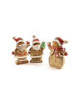 Mercury M Home Christmas Figure In Polyresin With Led Lights 29 x 10 x 40 cm Assorted 1 Piece