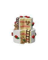 Kaemingk Decoris Mouse Polyresin Mice on 2 Layer Cake with Ladder
