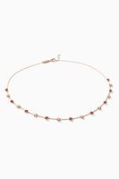 Salasil Necklace with Ruby & Pink Sapphire in 18kt Rose Gold - thumbnail