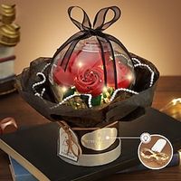 Rose Flowers Building Set 305Pcs Office Home Flowers Decor Building Kits Botanical Collection Building Toys Best Gifts for Kids Adults Girls Women for Valentine's Day Lightinthebox - thumbnail