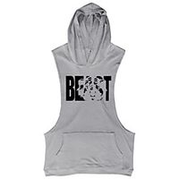 Men's Hoodie Graphic Text Letter Hooded Casual Hoodies Sweatshirts  Yellow Gray White miniinthebox - thumbnail