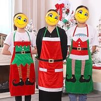 New Christmas Decorations Christmas Clothing Items Christmas Kitchen Aprons Family Party Items Lightinthebox - thumbnail