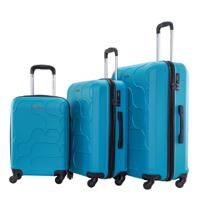 PARA JOHN Travel Luggage Suitcase Set Of 3 - Trolley Bag, Carry On Hand Cabin Luggage Bag - Lightweight Travel Bags With 360 Durable 4 Spinner Wheels - Hard Shell Luggage Spinner - (20 Inch, ,24 Inch, 28 Inch) Lake Blue