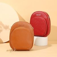 Women Crossbody Shoulder Bags Wallets Touch Screen Cell Phone Purse Soft Leather Strap Handbag for Female Luxury Messenger Bags miniinthebox - thumbnail