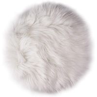 Round Warm Faux Fur Sheepskin Rugs, Fluffy Living Room Carpet Fit for Livingroom Sofa Chair Bed Photographing Background of Jewellery Lightinthebox - thumbnail