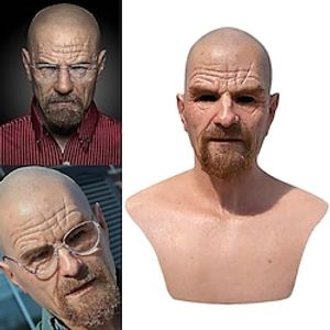 Breaking Bad Walter White Mask Halloween Props Adults' Men's Women's Funny Scary Costume Halloween Carnival Easy Halloween Costumes Lightinthebox