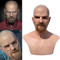 Breaking Bad Walter White Mask Halloween Props Adults' Men's Women's Funny Scary Costume Halloween Carnival Easy Halloween Costumes Lightinthebox - thumbnail