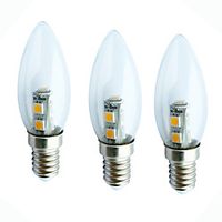 3pcs 1 W LED Candle Lights 60 lm E14 C35 7 LED Beads SMD 5050 Decorative 180-240 V Lightinthebox - thumbnail