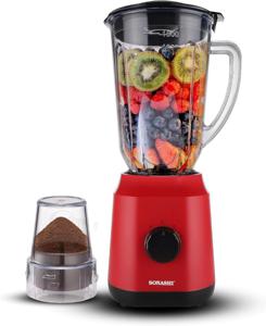 SONASHI 2 in 1 Blender, 2 Speed, 650W Countertop Blender Mixer with Overheat Protection - SB-154N
