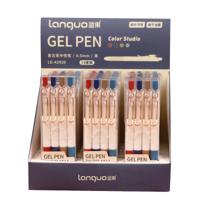 Languo Classical Color Black Ink Gel Pen 0.55 mm (Pack of 4) (Assortment - Includes 1) - thumbnail