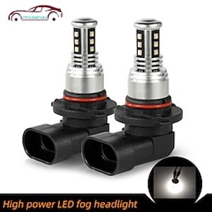 OTOLAMPARA 2PCS Import ZES Chip Car LED Fog Light Bulb HB4 30W 5500K White Color 4 Sides Lightness Inset Driver Design LED Foglight Bulb 9006 IP68 Waterproof Lightinthebox