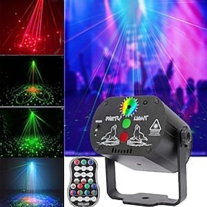 Party Lights Stage Strobe LightsRGB DJ Laser Light Portable Sound Activated Disco Light with Remote Controller for Halloween Christmas IndoorOutdoor Parties Lightinthebox