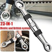 Universal Wrench 23 In 1 Wrench Set Ratchets Metric/british System Adjustable Spanner 7-19mm Multitools Hand Tool for Car Repair miniinthebox - thumbnail