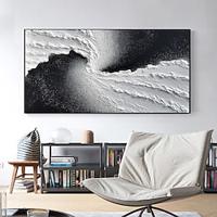 Large Hand Painted Volumetric Painting 3D Abstract Waves Paintings On Canvas Handmade Texture Painting Living Room Wall Art Decor No Frame Lightinthebox