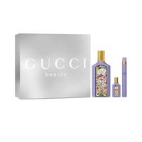 Gucci Flora Gorgeous Magnolia 3Pcs (W) Edp 100Ml + Edp 5Ml + Edp 10Ml Set