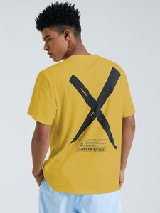 KOYYE Men Casual Letter Print Fashion T-Shirt
