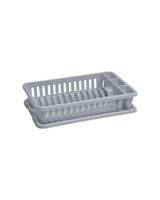 Curver Small Dish Drainer with Tray Grey