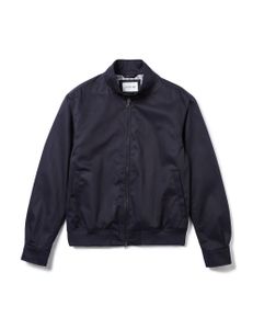 Lightweight Cotton Zip Harrington Jacket