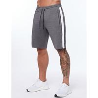 Men's Sweat Shorts Shorts Bermuda shorts Drawstring Side Stripe Elastic Waist Plain Comfort Sports Short Outdoor Daily Fashion Streetwear Black White Micro-elastic Lightinthebox - thumbnail