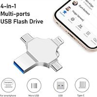 Relaxmm USB Flash Drive 32GB 4 in 1USB C Flash DriveUSB C Memory Stick Support AndroidType-Ci-PhonePC File Storage and Transfer USB Thumb DrivesUSB StickUSB Memory Stick Lightinthebox - thumbnail