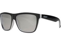 Zippo OB22-02 Rectangular Frame Sunglasses For Men, 52 mm Size, Silver&Black - 267000213