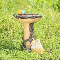 Resin Craft Couple Cats, Bird Bath, Garden Decoration, Courtyard Ornament, Bird Feeder Lightinthebox
