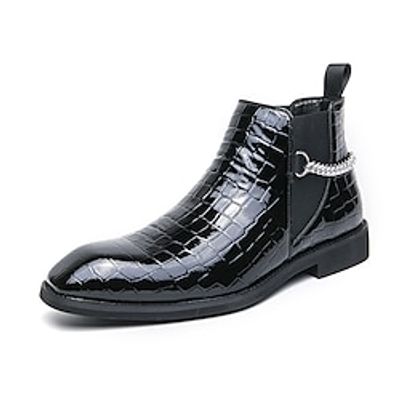 Men's Boots Formal Shoes Dress Shoes Casual British Daily PU Comfortable Slip Resistant Booties / Ankle Boots Slip-on Black Brown Fall Winter miniinthebox Men's Boots Formal Shoes Dress Shoes Casual British Daily PU Comfortable Slip Resistant Booties / Ankle Boots Slip-on Black Brown Fall Winter miniinthebox