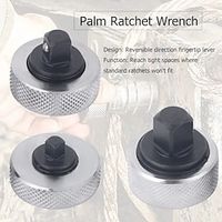 Mini Ratchet Socket Wrench Whole Steel Palm Ratchet Socket Finger Reversible Ratchet Handle 1/4 3/81/2 Drive miniinthebox - thumbnail