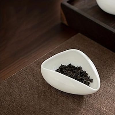 1pc Coffee Beans Dose Trays Pure White Smooth Porcelain Teaspoon Tea Separator Vessel Set Tools Coffee Bean Spoon Shovel Tea Trays. Lightinthebox