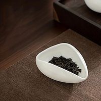 1pc Coffee Beans Dose Trays Pure White Smooth Porcelain Teaspoon Tea Separator Vessel Set Tools Coffee Bean Spoon Shovel Tea Trays. Lightinthebox - thumbnail
