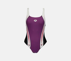 Womens Marnika High Muscleback Swimwear  Black/Purple