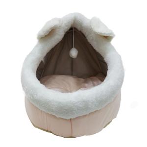 Grizzly Cat Capsule Bed Beige - Large 45 x 45 x 40cm