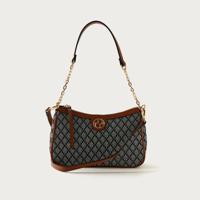 Sasha Jacquard Baguette Bag with Piping