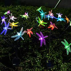 Solar Dragonfly Swinging Lights Solar Garden Lights 6Leds Waterproof Lawn Light 2 Modes Lighting Outdoor Garden Butterfly Light Park Yard Walkway Landscape Decoration 1/2pcs Lightinthebox