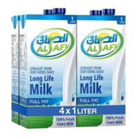 Al Safi Full Fat UHT Milk 1L (Pack Of 4)