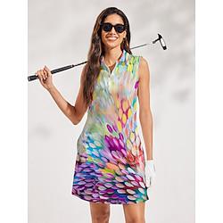 Women's Golf Dress Yellow Sleeveless Ladies Golf Attire Clothes Outfits Wear Apparel Lightinthebox