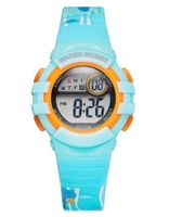 Astro Kids Watch, Digital Display and Polyurethane Strap, Blue Print - A23917-PPLL