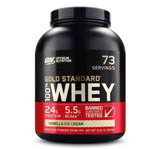 Optimum Nutrition 100% Gold Standard Whey Vanilla Ice Cream 5Lbs