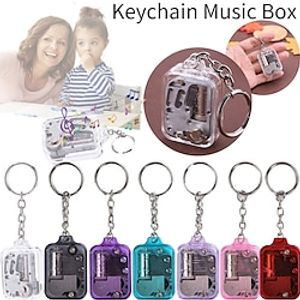 Mini Gilded Movement Square Keychain Pendant Music Box Octopus Box Birthday Gift Creative Gift Crafts Lightinthebox