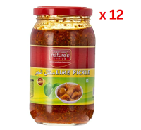 Natures Choice Lime Pickle, 400 gm Pack Of 12 (UAE Delivery Only)