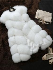 Elegant Sleeveless Faux Fur Costs