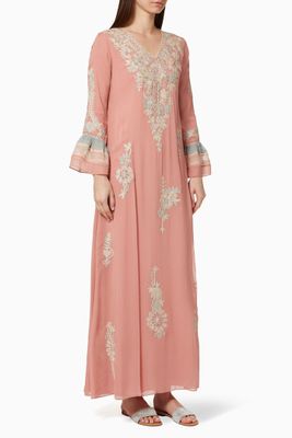 Linear Embroidered Kaftan Linear Embroidered Kaftan